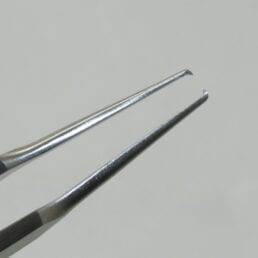 Castroviejo Fixation Forcep, straight wide handle, 1×2 teeth 0.5 mm